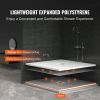 VEVOR Shower Curb Kit, 72"x72" Shower Pan Kit with 6.3" Central Drain, Lightweight EPS Shower Installation Kits with 2 Waterproof Cloths