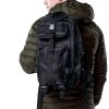 Military Tactical Backpacks Molle System Black Color multi-compartment and zippered closure pocket